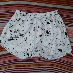 Nwot hurley womens s b&w paintball grunge shorts
